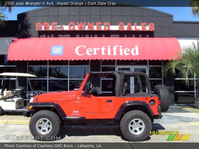 2005 Jeep Wrangler X 4x4 in Impact Orange