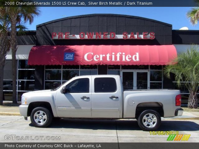 2008 Chevrolet Silverado 1500 LS Crew Cab in Silver Birch Metallic