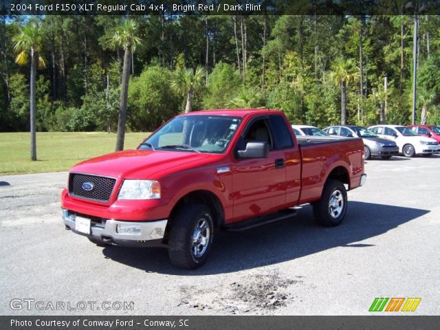 2004 Ford F150 XLT Regular Cab 4x4 in Bright Red