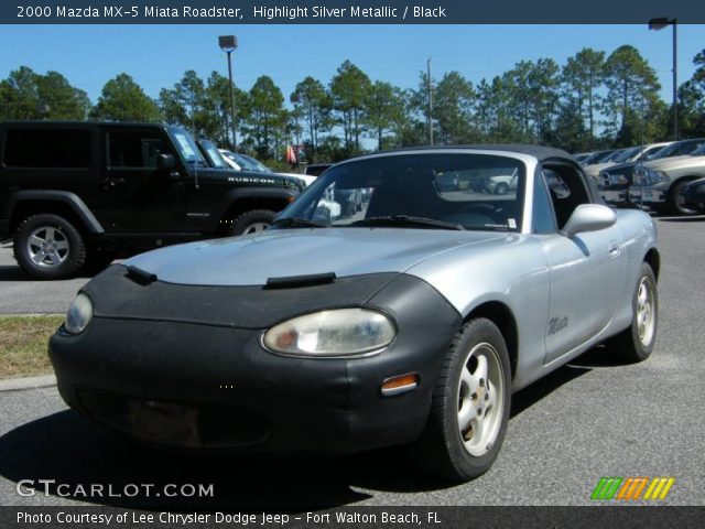 2000 Mazda MX-5 Miata Roadster in Highlight Silver Metallic