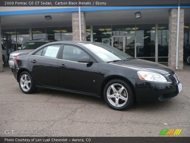 2009 Pontiac G6 GT Sedan in Carbon Black Metallic