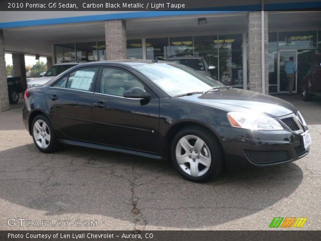 2010 Pontiac G6 Sedan in Carbon Black Metallic