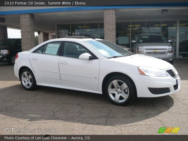 2010 Pontiac G6 Sedan in Summit White