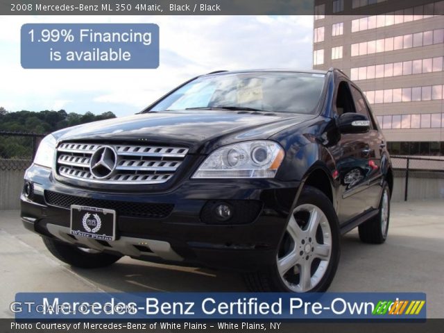 2008 Mercedes-Benz ML 350 4Matic in Black