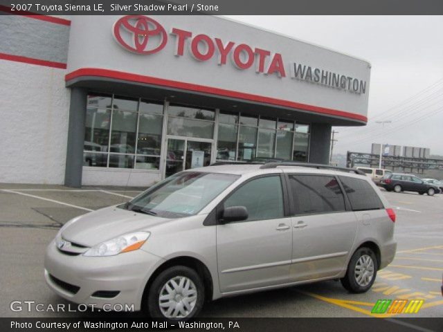 2007 Toyota Sienna LE in Silver Shadow Pearl
