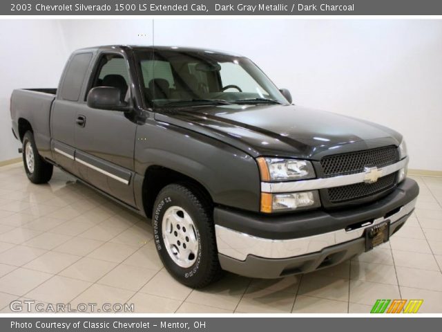 2003 Chevrolet Silverado 1500 LS Extended Cab in Dark Gray Metallic