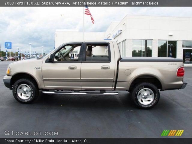 2003 Ford F150 XLT SuperCrew 4x4 in Arizona Beige Metallic