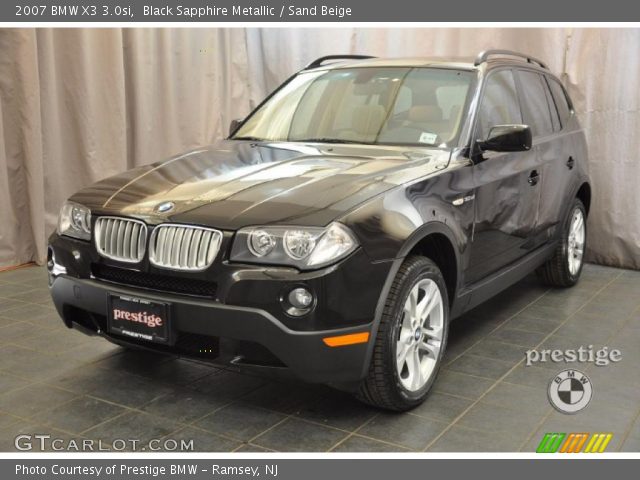 2007 BMW X3 3.0si in Black Sapphire Metallic