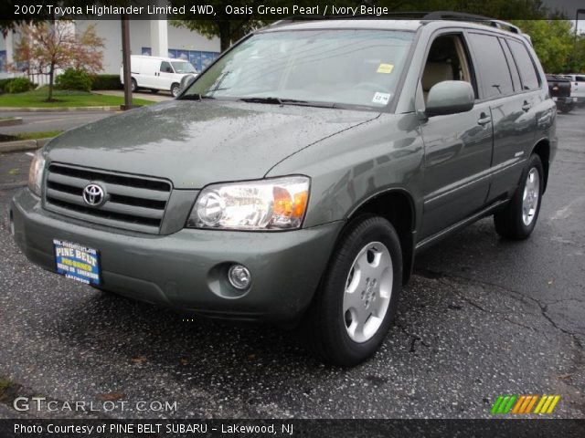 2007 Toyota Highlander Limited 4WD in Oasis Green Pearl