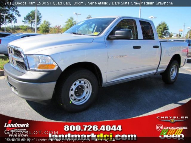 2011 Dodge Ram 1500 ST Quad Cab in Bright Silver Metallic