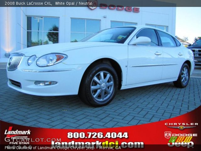 2008 Buick LaCrosse CXL in White Opal
