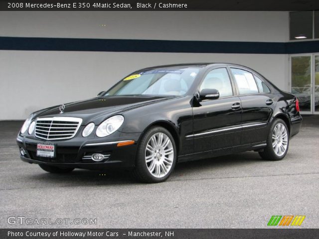 2008 Mercedes-Benz E 350 4Matic Sedan in Black