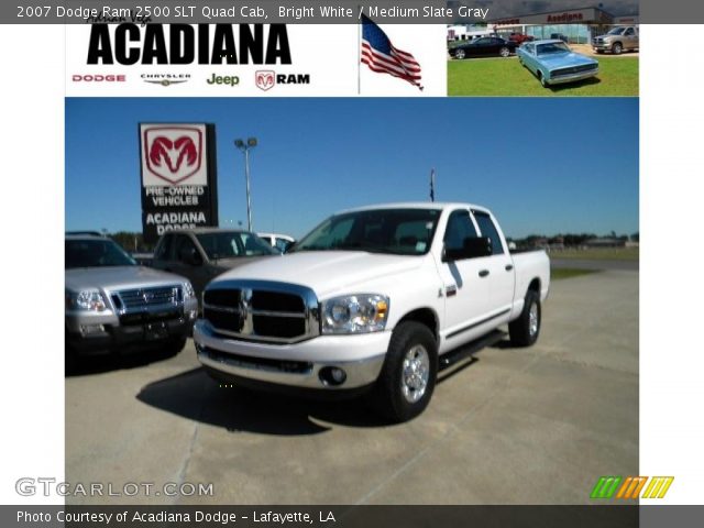 2007 Dodge Ram 2500 SLT Quad Cab in Bright White