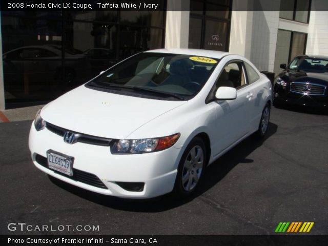 2008 Honda Civic LX Coupe in Taffeta White