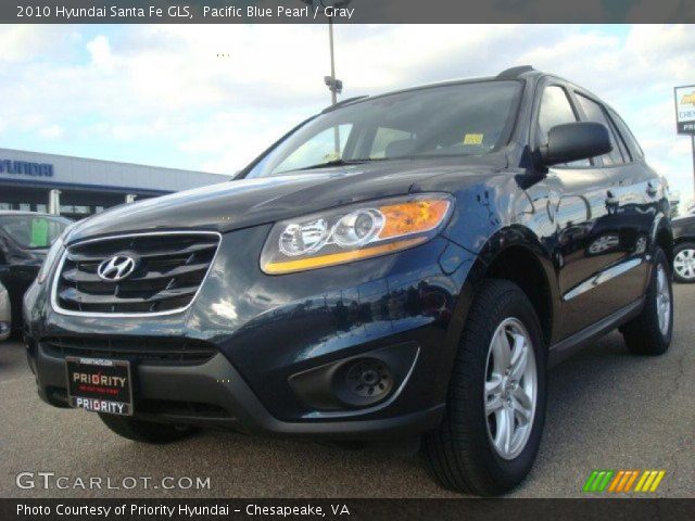 2010 Hyundai Santa Fe GLS in Pacific Blue Pearl