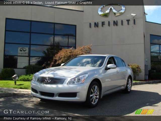 2008 Infiniti G 35 x Sedan in Liquid Platinum Silver