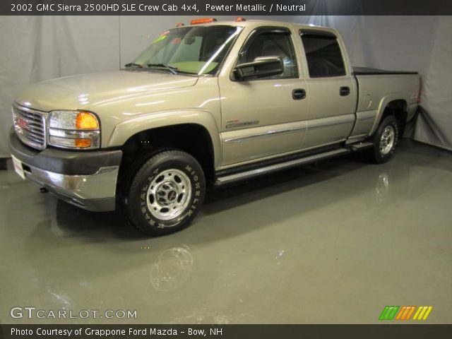 2002 GMC Sierra 2500HD SLE Crew Cab 4x4 in Pewter Metallic