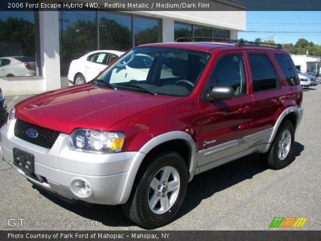 2006 Ford Escape Hybrid 4WD in Redfire Metallic