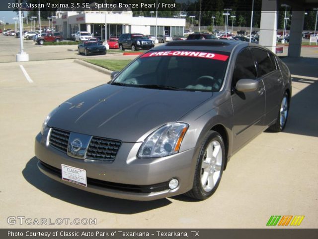 2005 Nissan Maxima 3.5 SE in Spirited Bronze Pearl