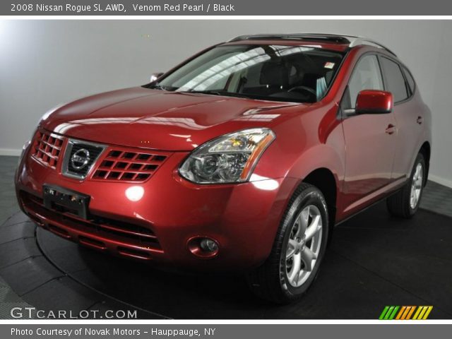 2008 Nissan Rogue SL AWD in Venom Red Pearl
