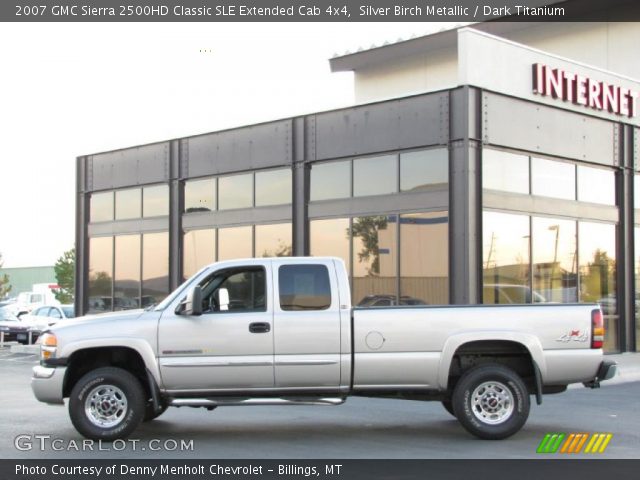 2007 GMC Sierra 2500HD Classic SLE Extended Cab 4x4 in Silver Birch Metallic