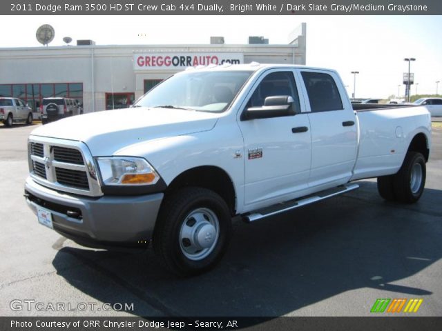 2011 Dodge Ram 3500 HD ST Crew Cab 4x4 Dually in Bright White