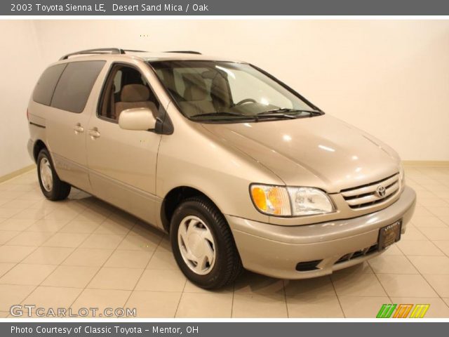 2003 Toyota Sienna LE in Desert Sand Mica