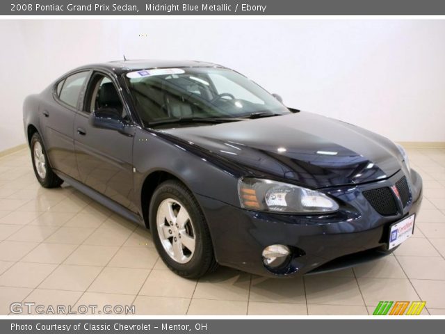 2008 Pontiac Grand Prix Sedan in Midnight Blue Metallic