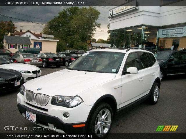 2007 BMW X3 3.0si in Alpine White