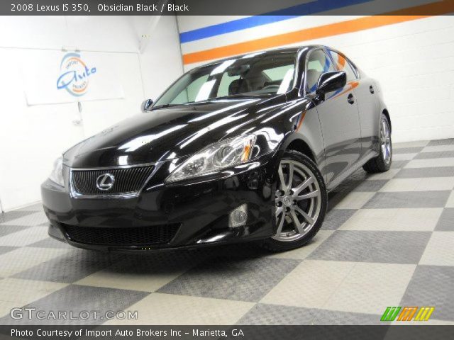 2008 Lexus IS 350 in Obsidian Black