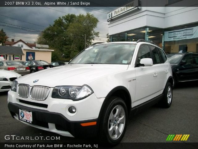 2007 BMW X3 3.0si in Alpine White
