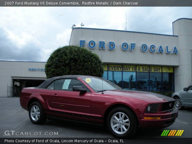 2007 Ford Mustang V6 Deluxe Convertible in Redfire Metallic