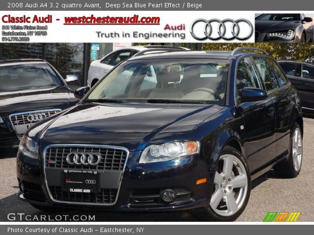 2008 Audi A4 3.2 quattro Avant in Deep Sea Blue Pearl Effect