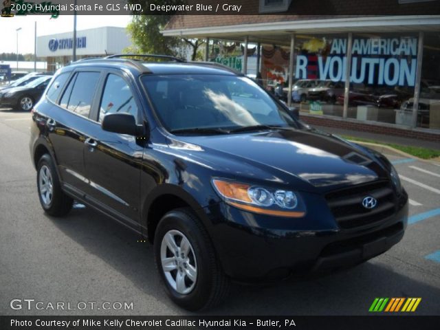 2009 Hyundai Santa Fe GLS 4WD in Deepwater Blue