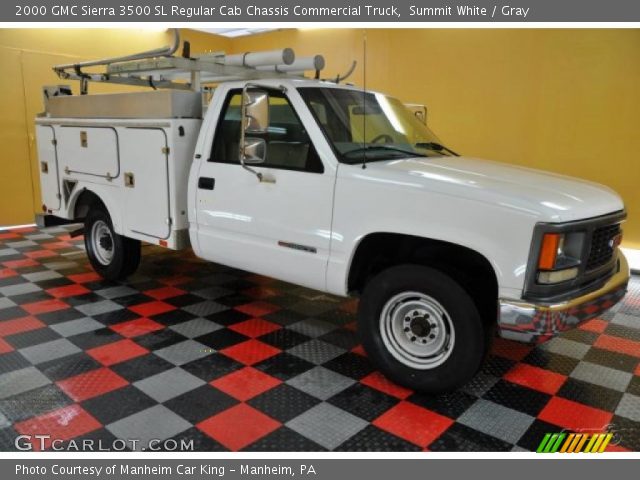 2000 GMC Sierra 3500 SL Regular Cab Chassis Commercial Truck in Summit White