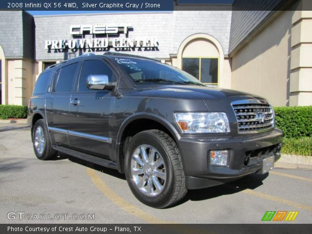 2008 Infiniti QX 56 4WD in Silver Graphite Gray