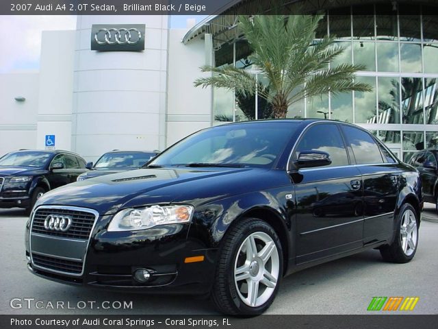 2007 Audi A4 2.0T Sedan in Brilliant Black