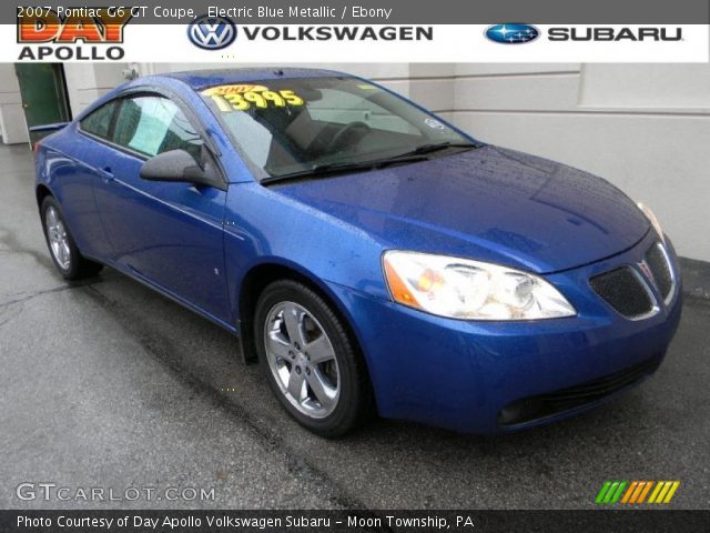 2007 Pontiac G6 GT Coupe in Electric Blue Metallic