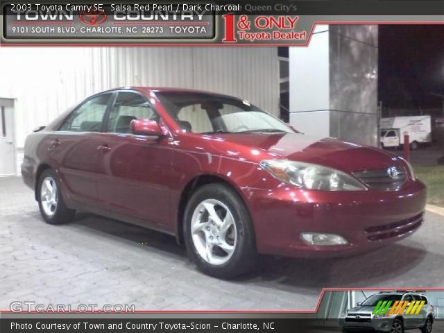 2003 Toyota Camry SE in Salsa Red Pearl