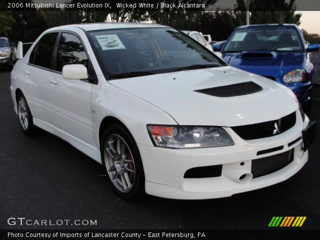 2006 Mitsubishi Lancer Evolution IX in Wicked White