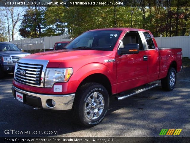 2010 Ford F150 XLT SuperCab 4x4 in Vermillion Red