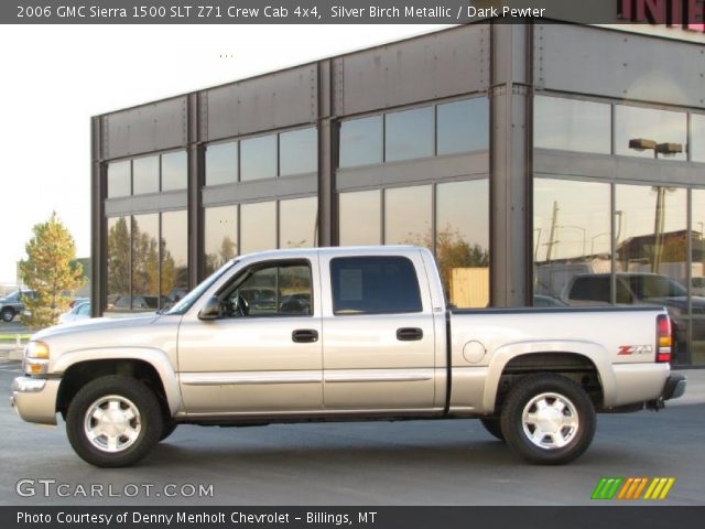 2006 GMC Sierra 1500 SLT Z71 Crew Cab 4x4 in Silver Birch Metallic