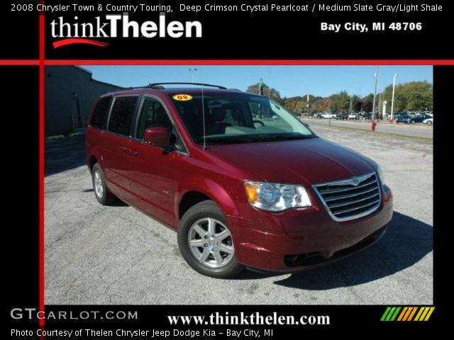 2008 Chrysler Town & Country Touring in Deep Crimson Crystal Pearlcoat