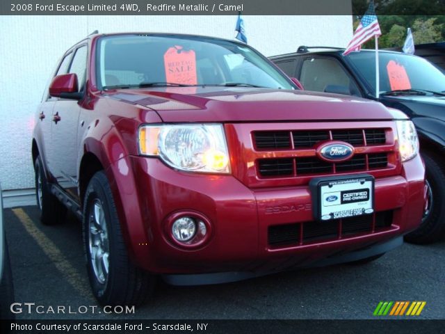 2008 Ford Escape Limited 4WD in Redfire Metallic