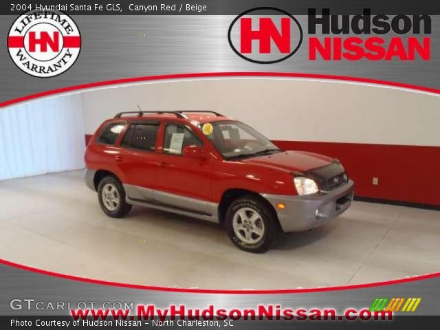 2004 Hyundai Santa Fe GLS in Canyon Red