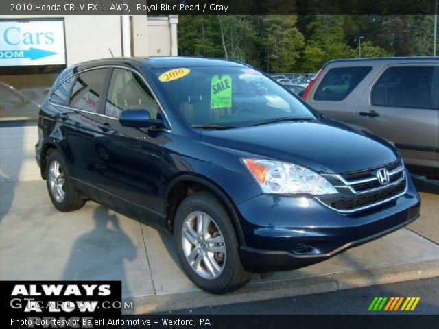2010 Honda cr v royal blue pearl