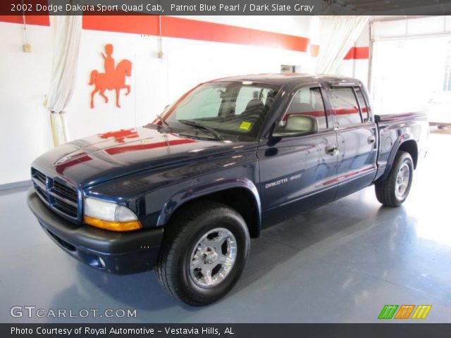 2002 Dodge Dakota Sport Quad Cab in Patriot Blue Pearl