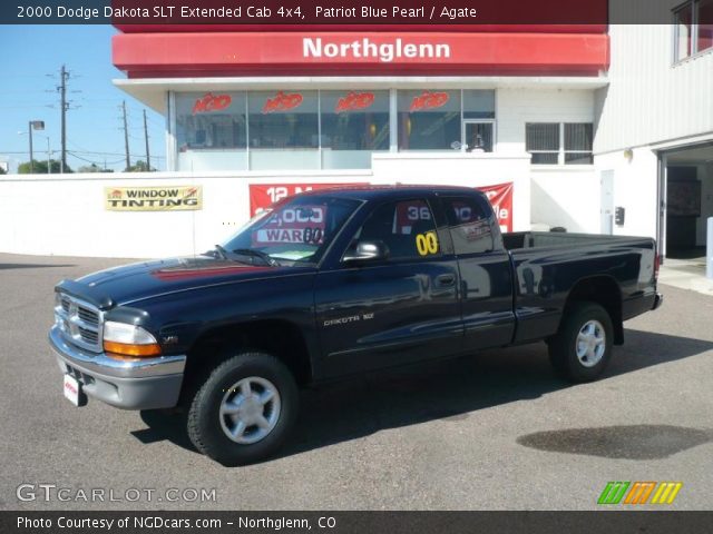 2000 Dodge Dakota SLT Extended Cab 4x4 in Patriot Blue Pearl