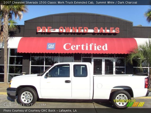 2007 Chevrolet Silverado 1500 Classic Work Truck Extended Cab in Summit White