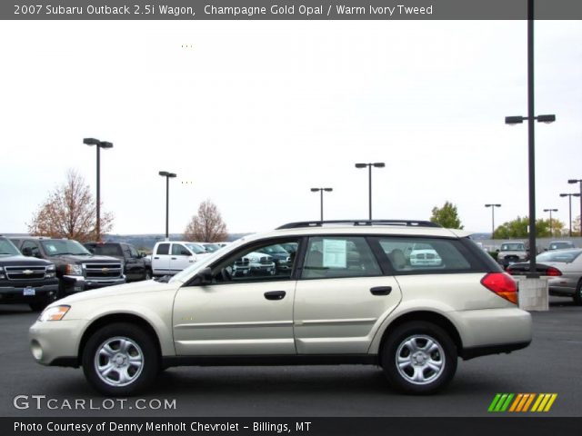 2007 Subaru Outback 2.5i Wagon in Champagne Gold Opal